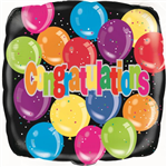 Balloon Foil 18 Congratulations Balloons Square Uninflated