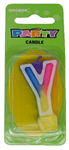 Candle Letter Y Rainbow