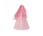 Five Star Party Hat With Tassel Topper Classic Pink 10 Pack