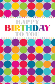 Card General Happy Birthday To You Spots