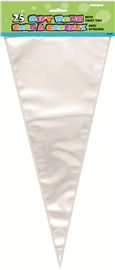 Cello Bags Cone Clear 25/ Pack