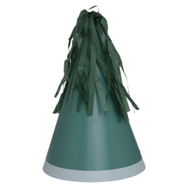 Five Star Party Hat With Tassel Topper Sage Green 10/ Pack