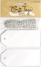 Gift Tag White 10/ Pack