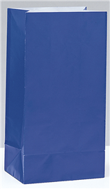 Paper Bags Royal Blue 12/ Pack