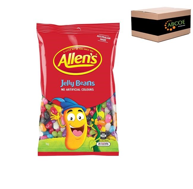 Allens Jelly Beans 1kg 6CTN