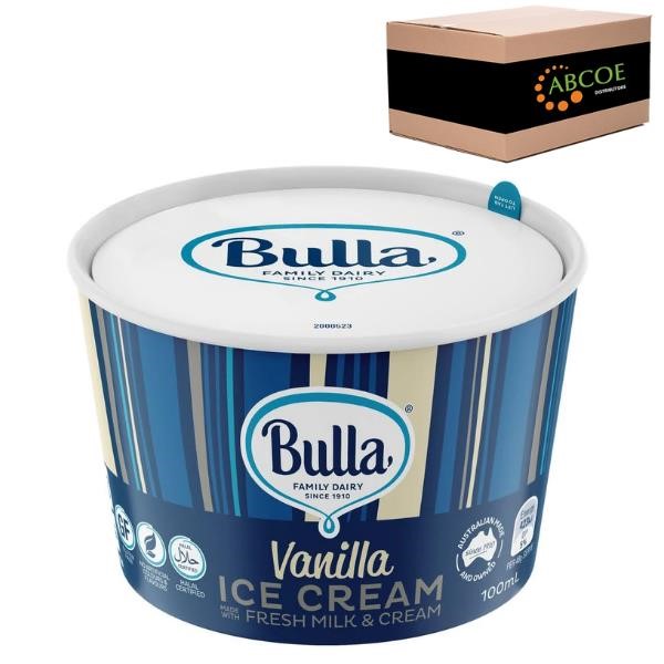 Bulla Vanilla Ice Cream Cup 100ml 36CTN