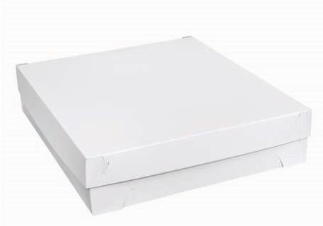 Cake Box White Half Slab