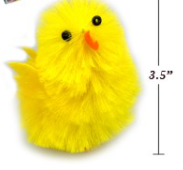 EASTER CHICKEN CHENILLE 8.9CM