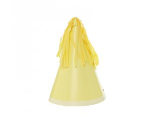Pastel Yellow Party Hat With Tassel Topper Pack Of 10 One Size 