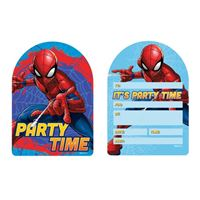 INVITATIONS MARVEL SPIDERMAN 8PK E8317