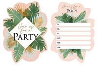 INVITATIONS TROPICAL 8PK E5963