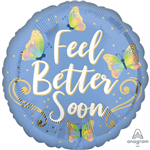 BALLOON FOIL 18 FEEL BETTER SOON BUTTERFLIES UNINFLATED