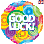 BALLOON FOIL 18 GOOD LUCK CIRCLE UNINFLATED