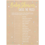 Baby Shower Game Guess The Price