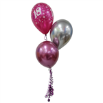 Balloon Arrangement 18Th Birthday Girl 3 Balloons 129