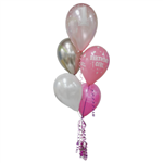 Balloon Arrangement 1St Birthday Girl 5 Balloons 103