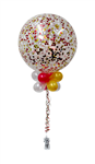 Balloon Arrangement 90cm Latex Confetti With Topiary 178