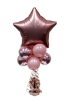 Balloon Arrangement Star Tall Topiary With Foil 124
