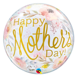 Balloon Bubble 22 Mothers Day Watercolour Uninflated