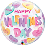 Balloon Bubble 22 Valentines Candy Uninflated