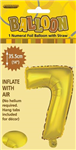 BALLOON FOIL 14 GOLD 7  SelfInflating