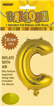 BALLOON FOIL 14 GOLD C  SelfInflating