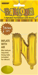 BALLOON FOIL 14 GOLD N  SelfInflating