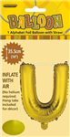 BALLOON FOIL 14 GOLD U  SelfInflating