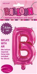 BALLOON FOIL 14 HOT PINK B  SelfInflating