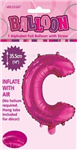 BALLOON FOIL 14 HOT PINK C  SelfInflating