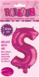 BALLOON FOIL 14 HOT PINK S  SelfInflating