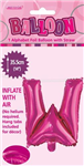 BALLOON FOIL 14 HOT PINK W  SelfInflating