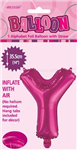 BALLOON FOIL 14 HOT PINK Y  SelfInflating