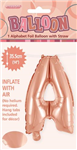 BALLOON FOIL 14 ROSE GOLD A  SelfInflating
