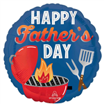 Balloon Foil 18  Fathers Day Dad Grill Uniflated