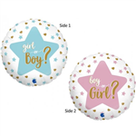 Balloon Foil 18 Gender Reveal Uninflated G78001 