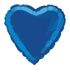 Balloon Foil 18 Heart Royal Blue Uninflated