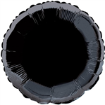 Balloon Foil 18 Round Black Uninflated
