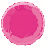 Balloon Foil 18 Round Hot Pink Uninflated