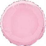 Balloon Foil 18 Round Pastel Pink Uninflated