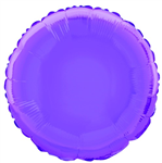 Balloon Foil 18 Round Purple Uninflated