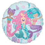 Balloon Foil 18 Shimmering Mermaid Uninflated