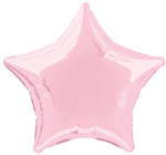 Balloon Foil 18 Star Pastel Pink Uninflated
