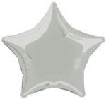 Balloon Foil 18 Star Silver Uninflated
