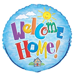 Balloon Foil 18 Welcome Home House Uninflated