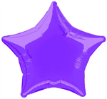 Balloon Foil 20 Star Purple Uninflated
