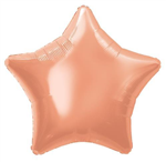 Balloon Foil 20 Star Rose Gold Uninflated