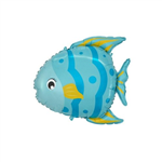 Balloon Foil 24 Blue Fish Uninflated