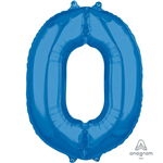 Balloon Foil 26 Blue 0 Uninflated
