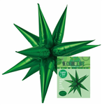 Balloon Foil 275 Starburst Emerald Green Airfill